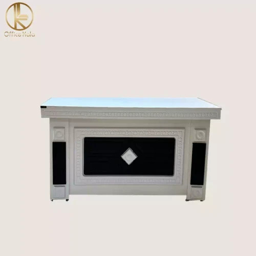 میز اداری و کارمندی مدل غزال وکیوم دو کشو ابعاد 140در 70