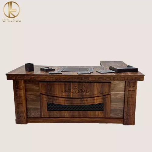 میز اداری و مدیریتی مدل آراد 180 دارای ال هم سطح متحرک از برند کامپیران رسا