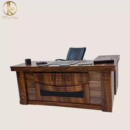 میز اداری و مدیریتی مدل آراد 180 دارای ال هم سطح متحرک از برند کامپیران رسا