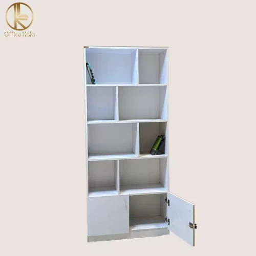 کتابخانه و شلف دیواری و جا پرونده ای چوبی برند کامپیران رسا