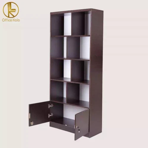 کتابخانه و شلف دیواری و جا پرونده ای چوبی برند کامپیران رسا