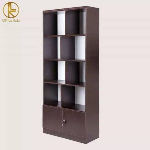 کتابخانه و جا پرونده ای چوبی