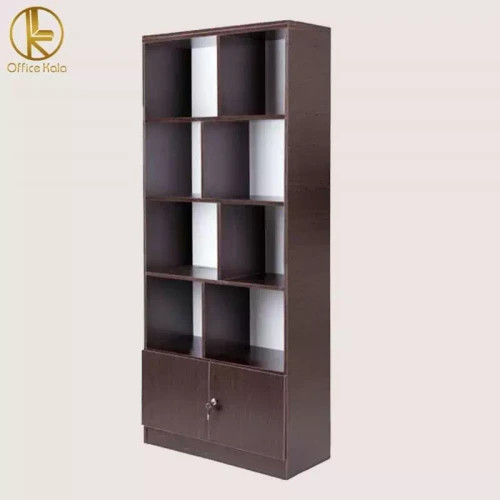 کتابخانه و جا پرونده ای چوبی