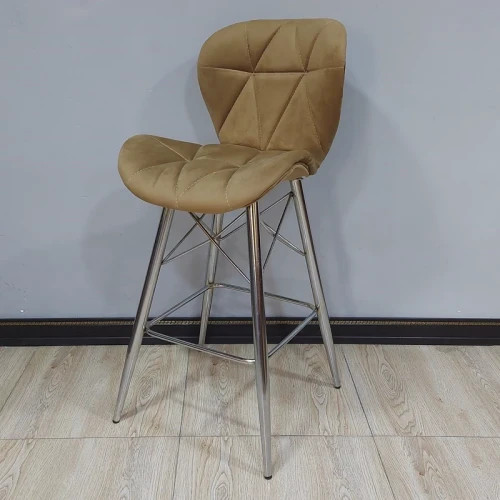 صندلی اپن زین اسبی پایه فلزی کروم(پس کرایه )