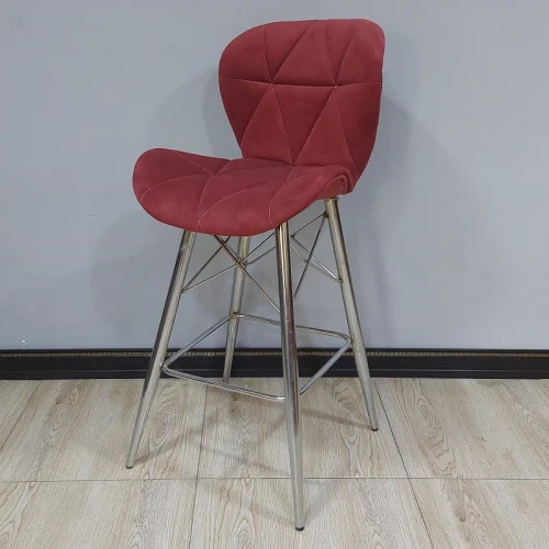 صندلی اپن زین اسبی پایه فلزی کروم(پس کرایه )