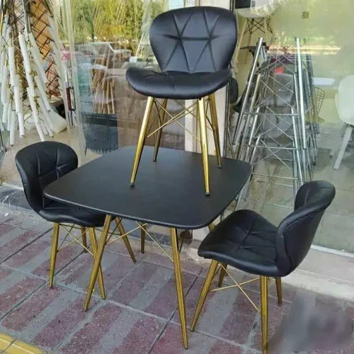 ست میز نهارخوری4 نفره پایه فلزی فورتیک مدل سودا