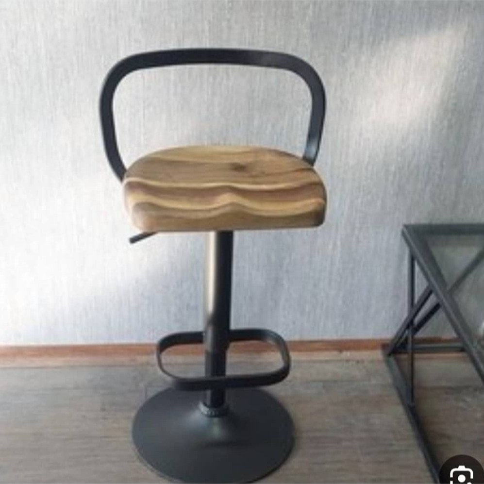 صندلی اپن چوبی جک دار مهرهدار گردو