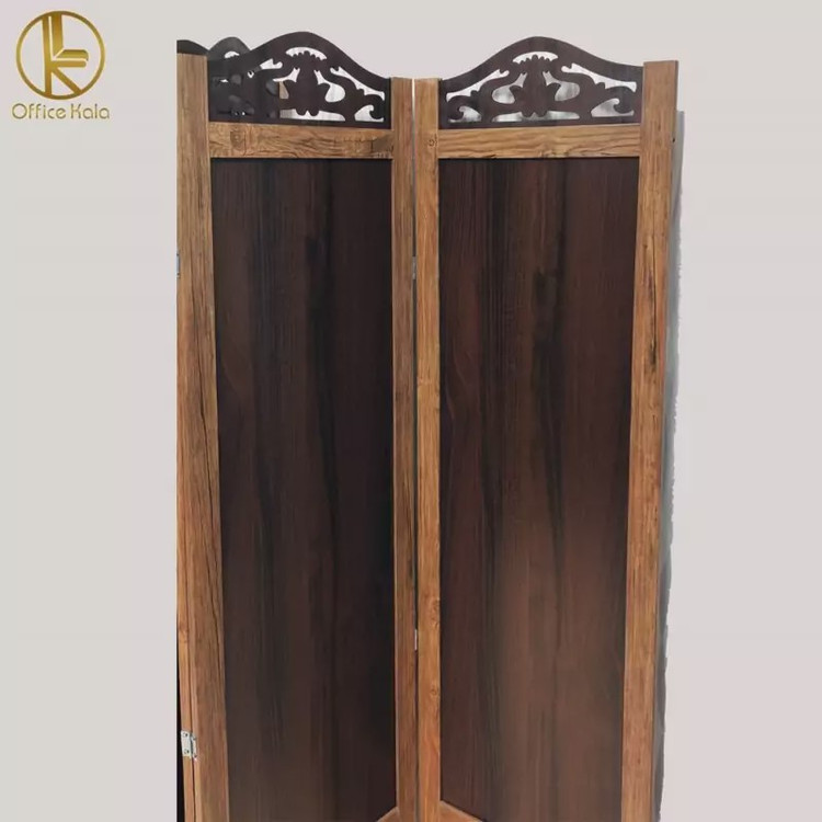،پارتیشن و پاراوان چوبی رنگ قهوه ای روشن سایز 180 در 180 برند کامپیران رسا