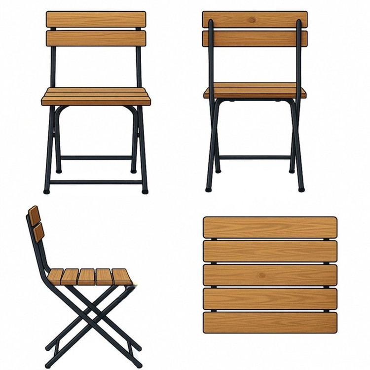 صندلی مدل چوبی تاشونده