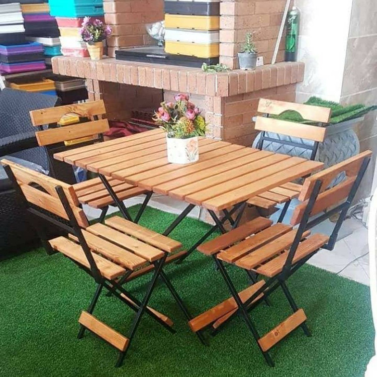 میز و صندلی ناهارخوری چهار نفره مدل روسی